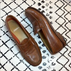 COLE HAAN Men’s Brown Leather Slip-On Loafers - GRAND.OS - US Size 11 M - EUC